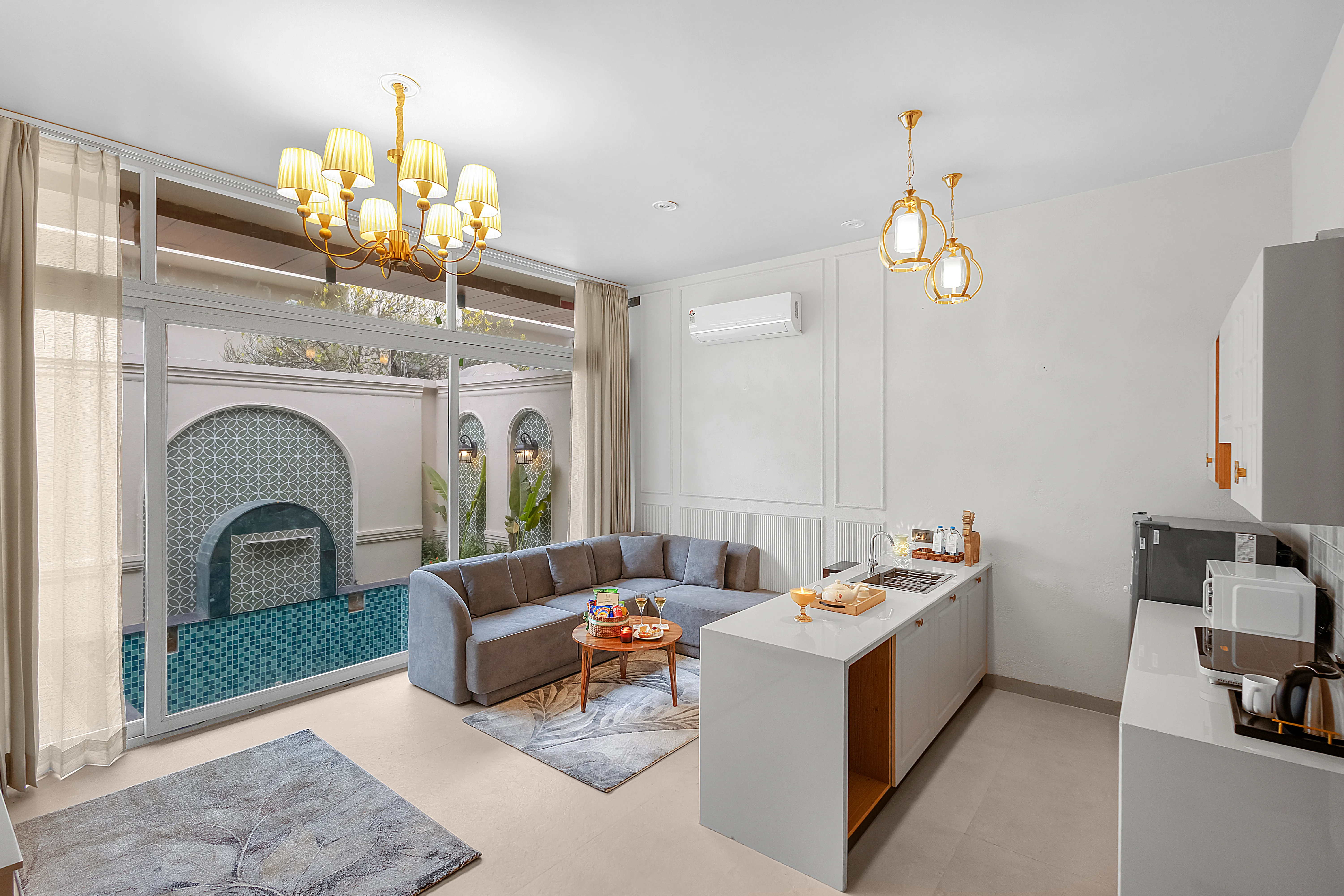 Lavender House interior